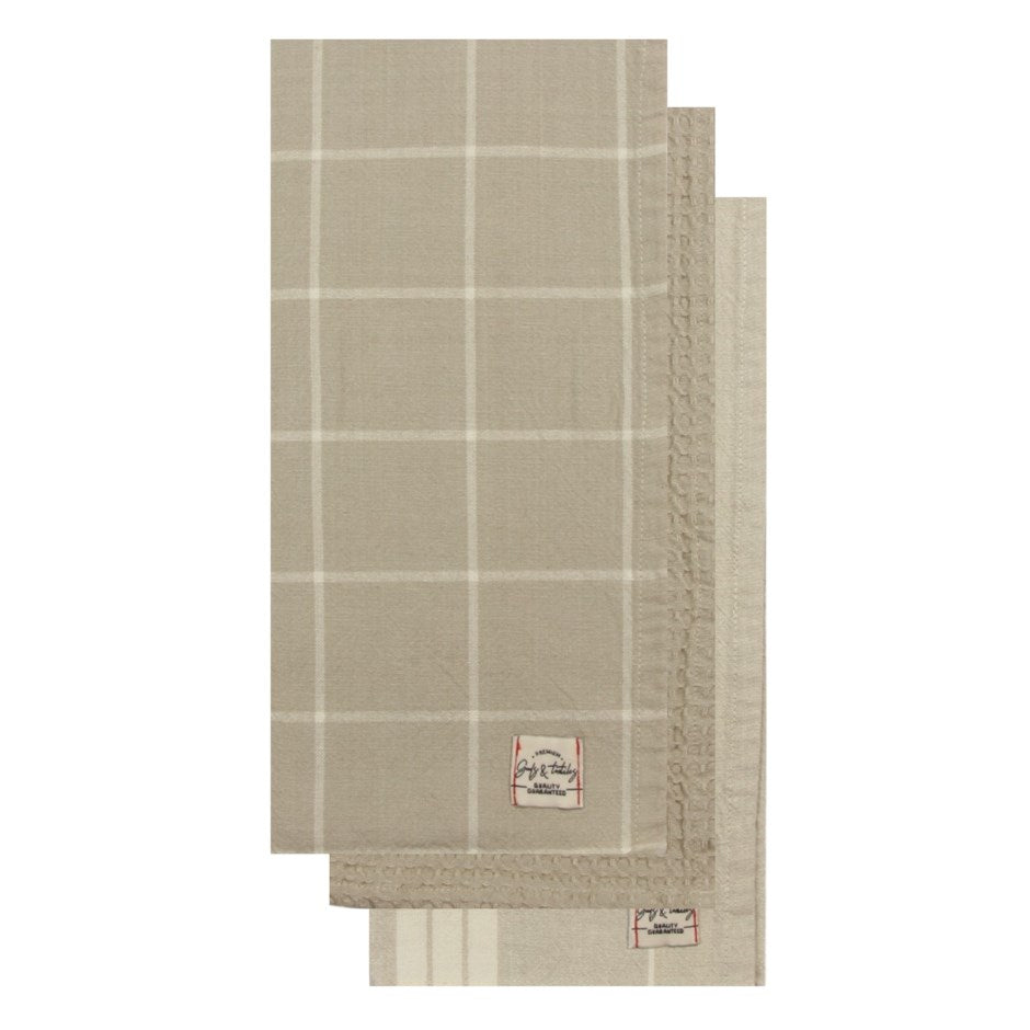 Stonewash Dish Towels - Set of 3