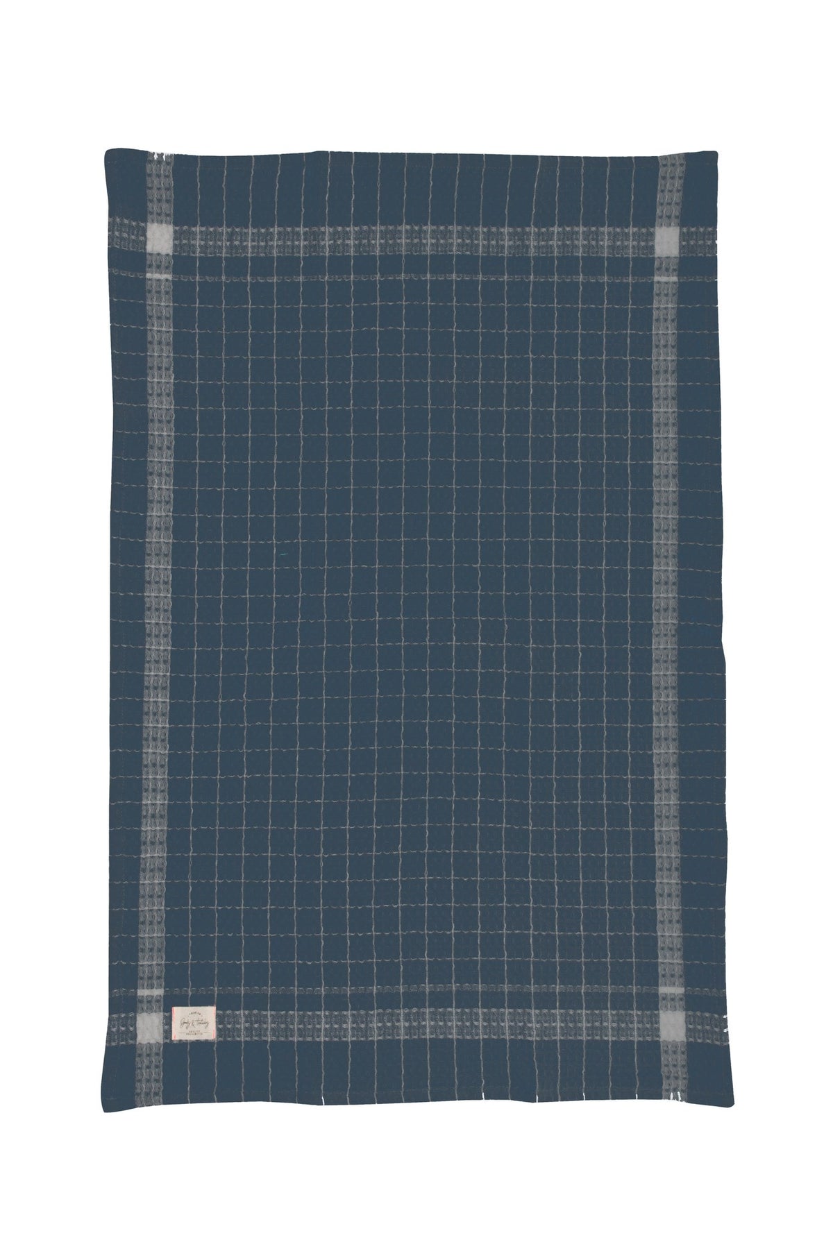Linge à Vaiselle gaufré – Carreaux denim