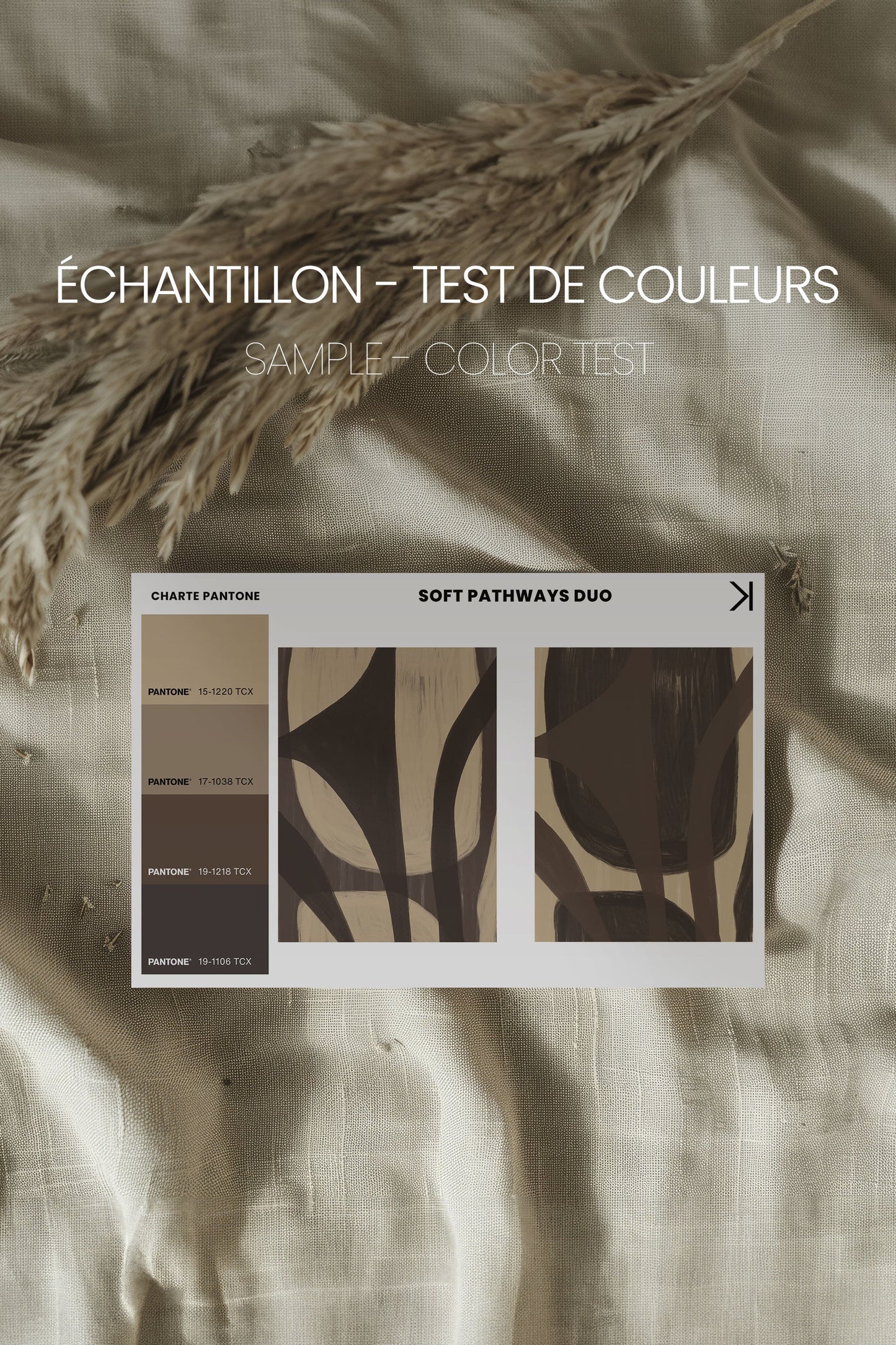 SOFT PATHWAYS DUO (2 Oeuvres sur toile étirée)