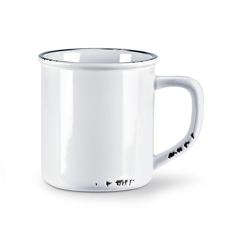Enamel Coffee Mug - White
