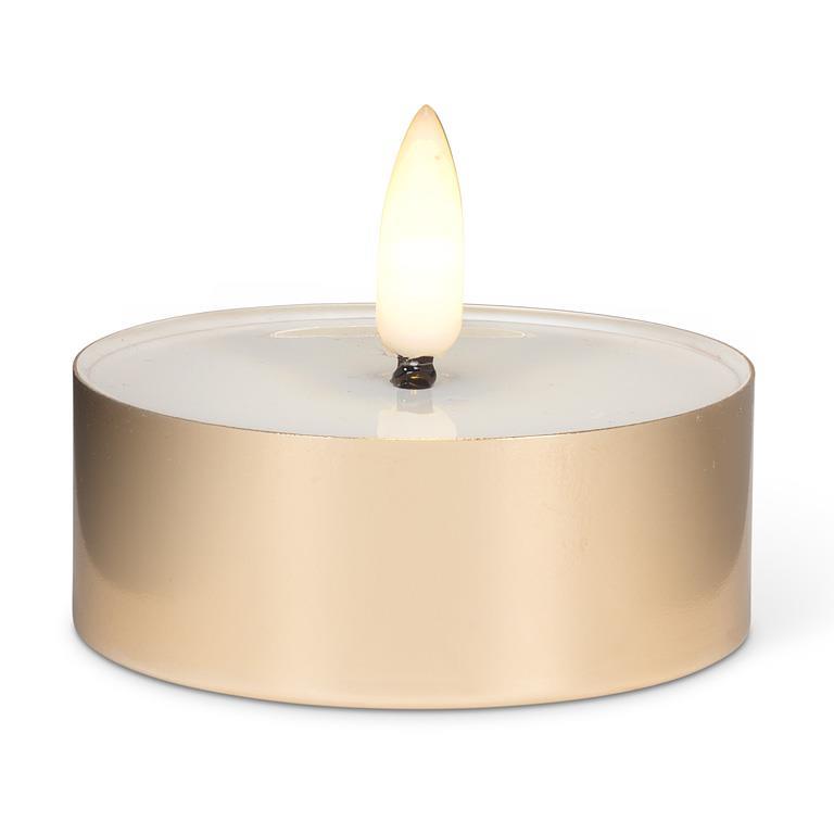 Lampe DEL sur socle doré