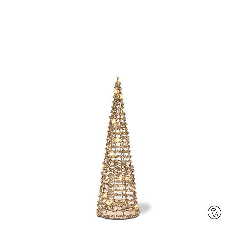 Ribbon Fir Tree - Gold