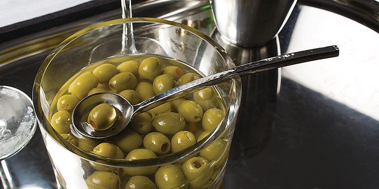 Olive spoon - Silver