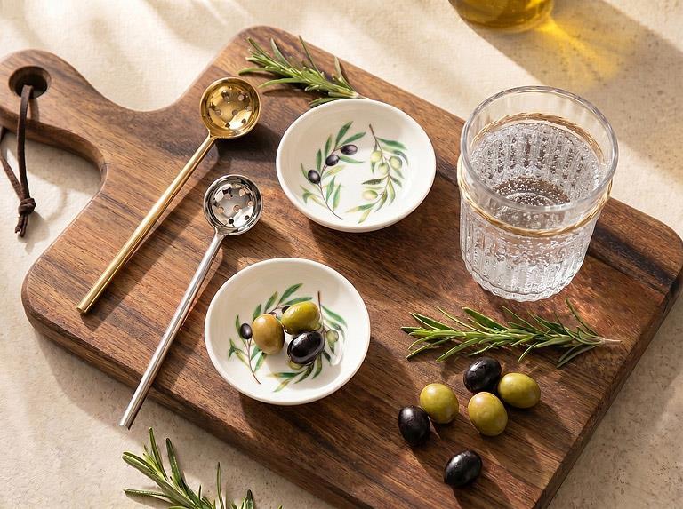 Cuillère à olives classique argent