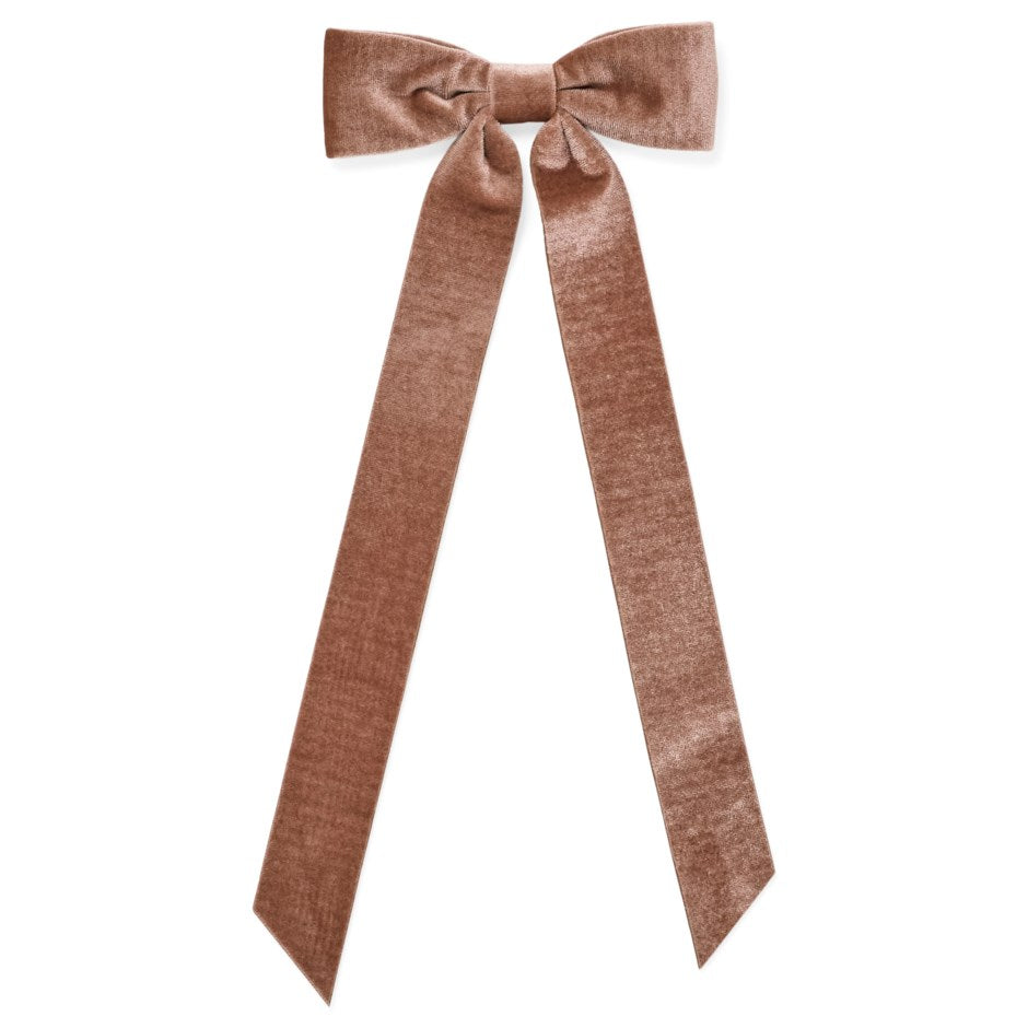 Velvet Decorative Bow - Brown