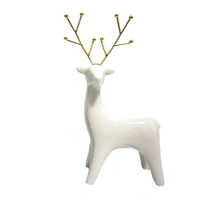 White Ceramic Reindeer