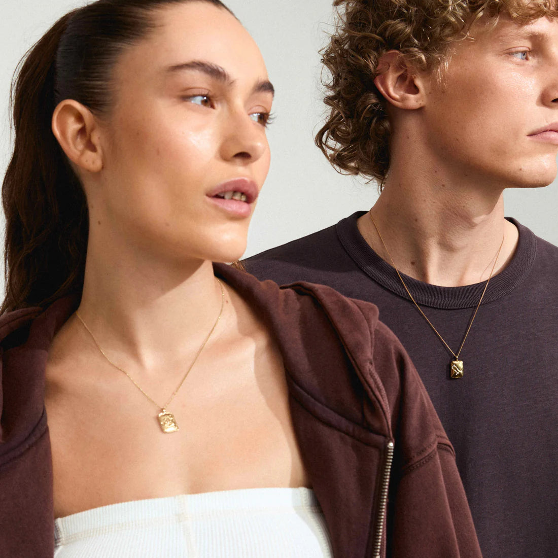 GEMINI Zodiac Necklace - Gold Plated