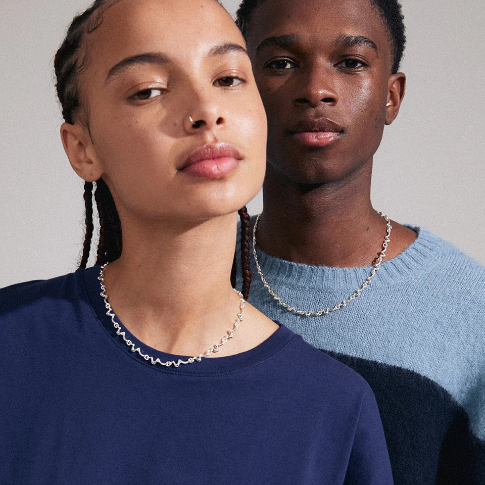 AICA Solid Hoop Earrings - Silver Plated