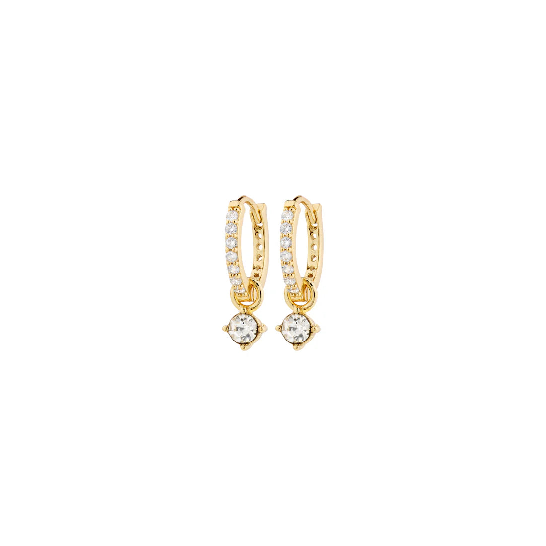 KALIA pearl hoop earrings - Silver Plated