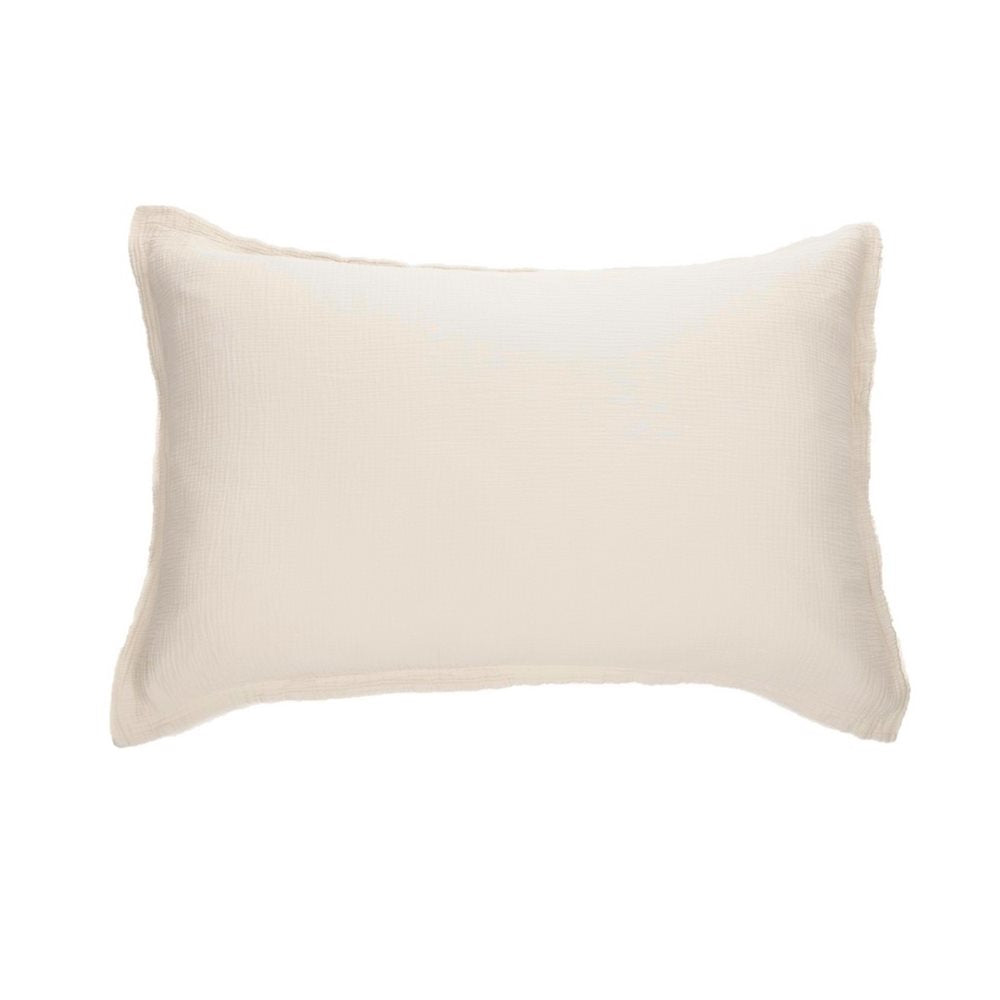 Muslin - Ensemble de 2 couvre oreillers Oatmeal