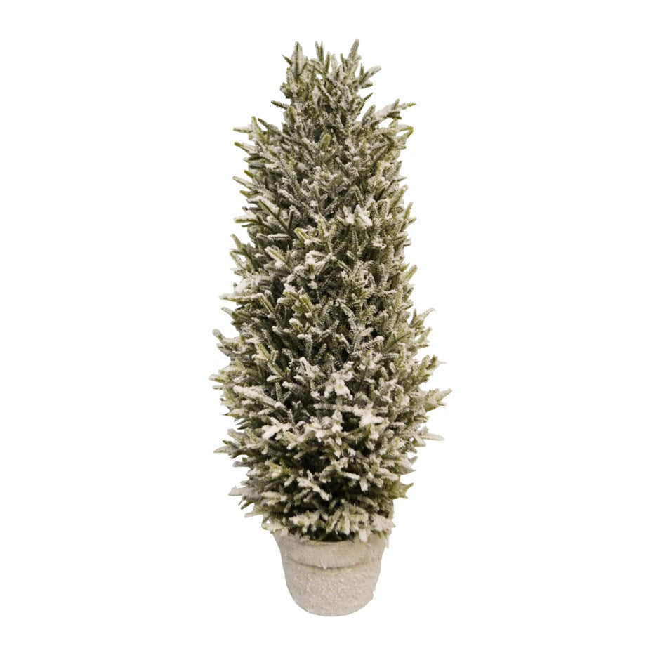 Snowy Potted Fir Tree - Large