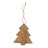 Ornement sapin en bois
