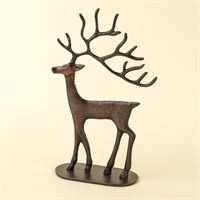 Statue de renne en bronze
