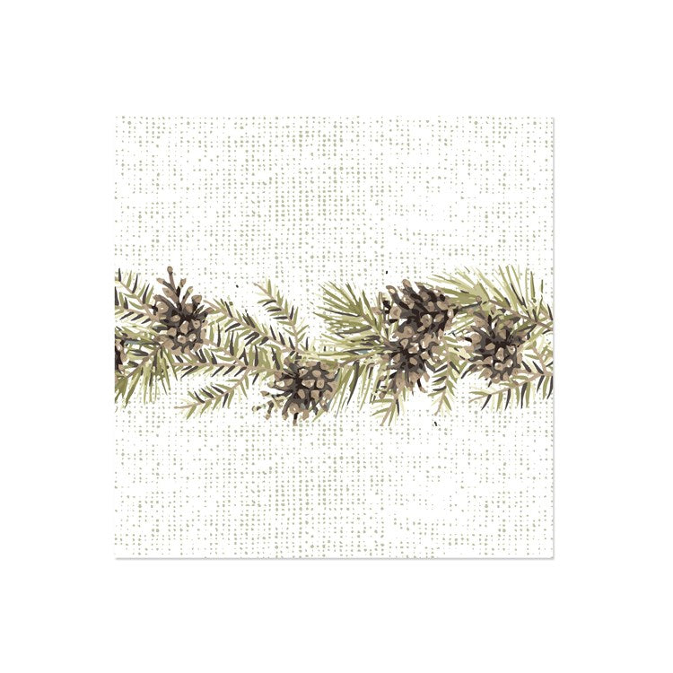 Serviette de Table - Pommes de Pin Scintillantes