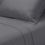 Ensemble de draps en bambou - gris charcoal