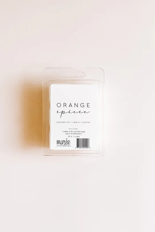 Soy Wax Cube for Diffuser - Spicy Orange