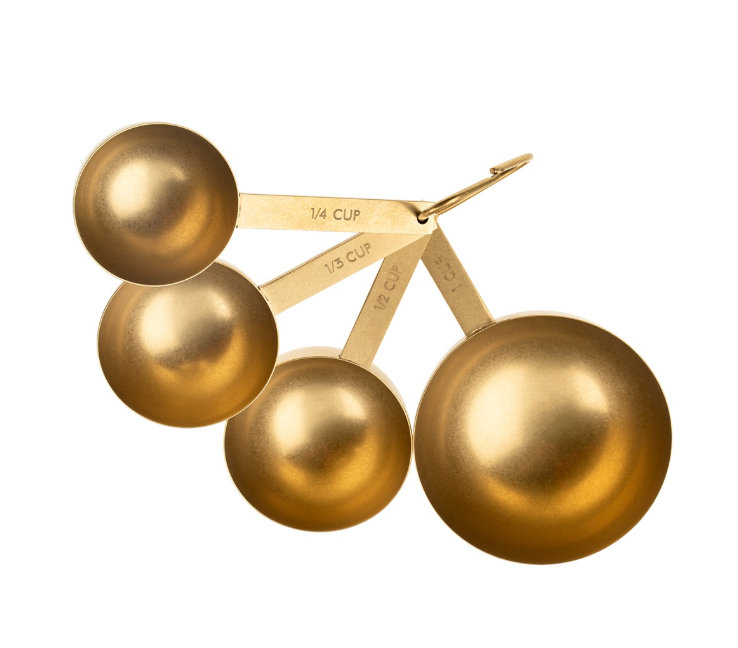 Cultivar Measuring Cups Set of 4 - Matte Gold