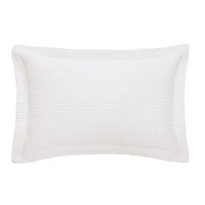 Rustic - White pique jersey pillow cover