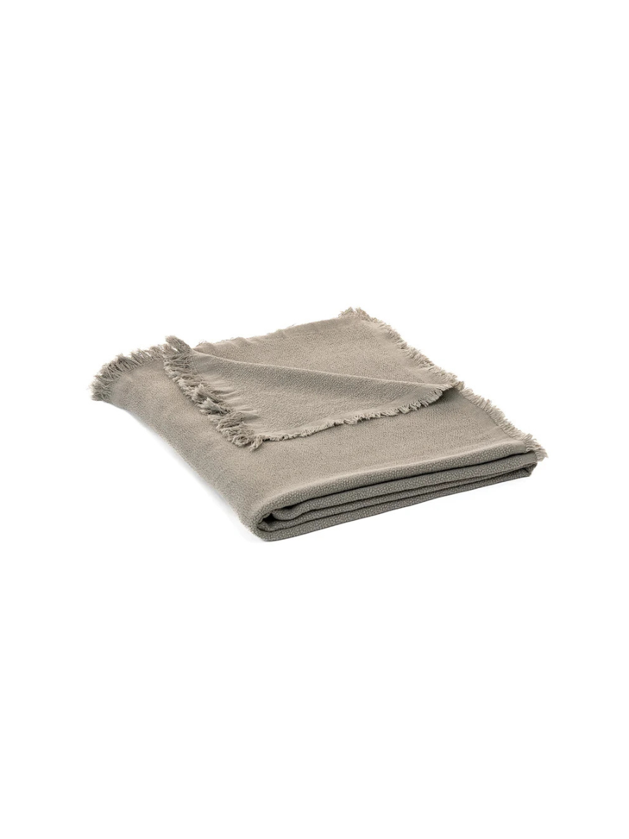 Okou - Grey woven throw