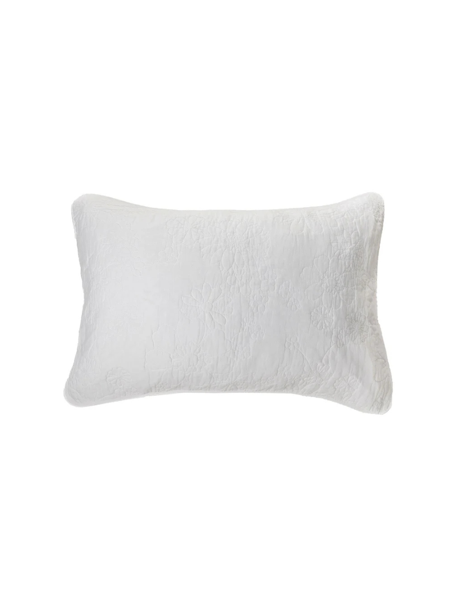 Flower - White decorative pillow cover