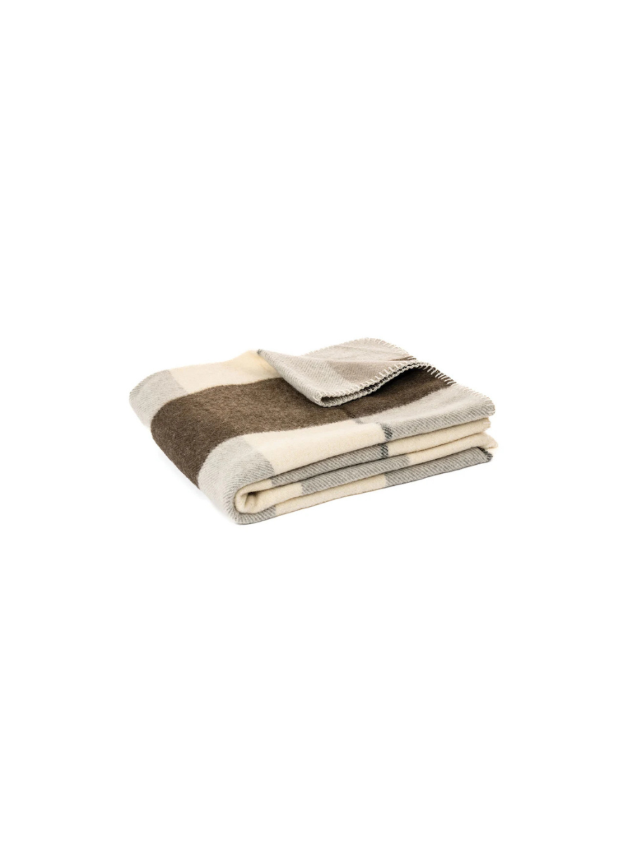 Fudge - Checked Wool Throw