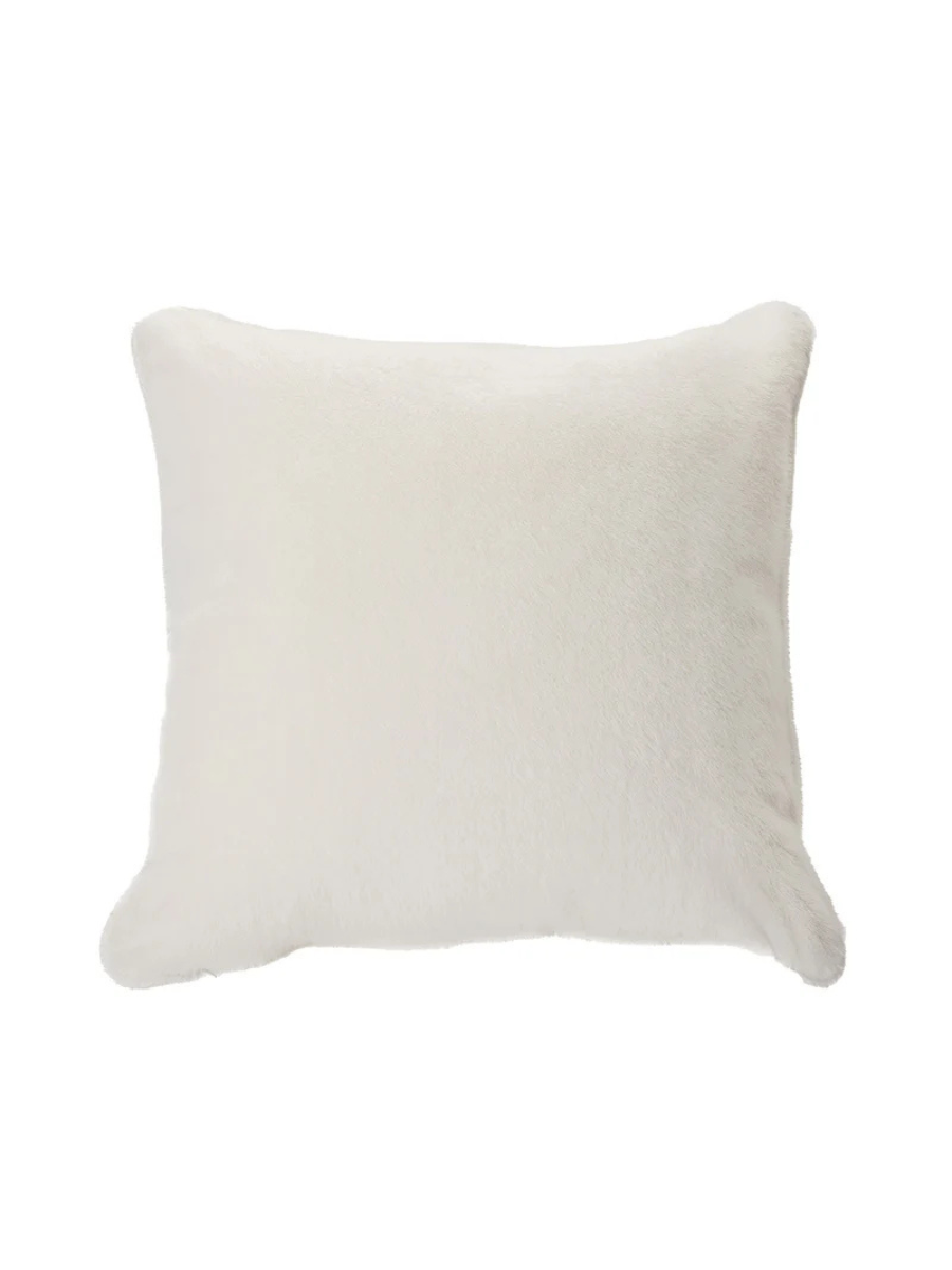 Polux - European cream faux fur pillow