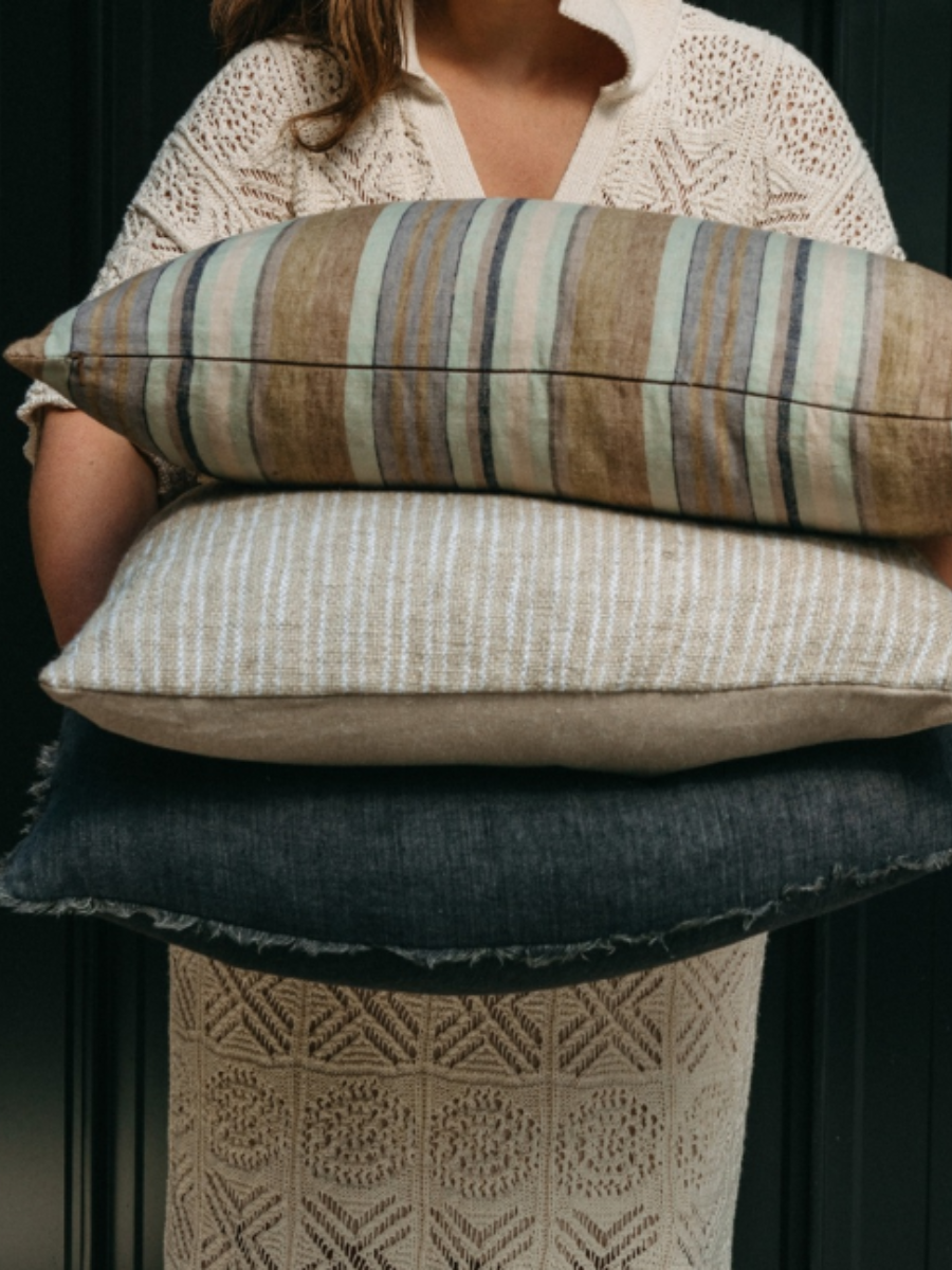 Lina Cushion - Charcoal