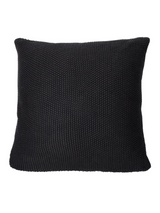 Charly - Oreiller européen noir en tricot