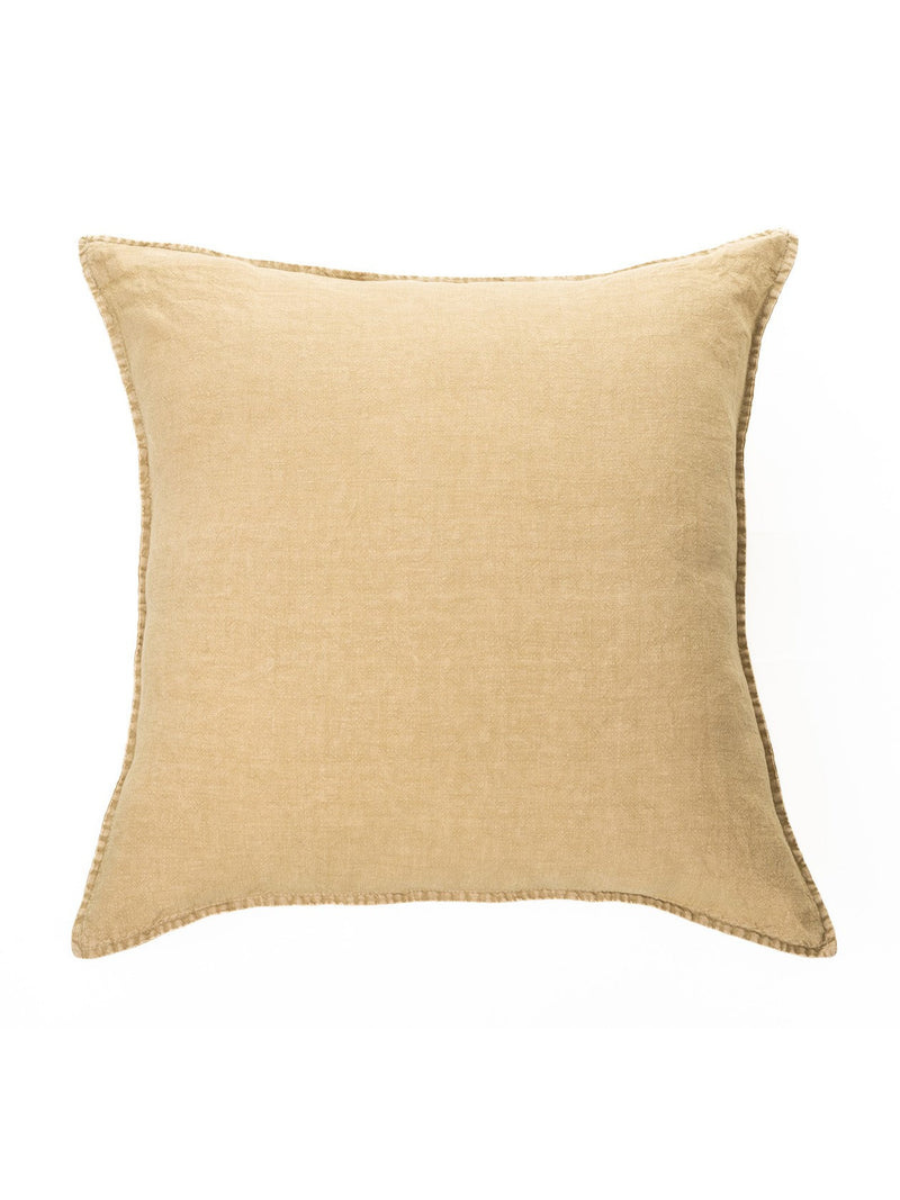 Stone Wash - Sand Linen European Pillow