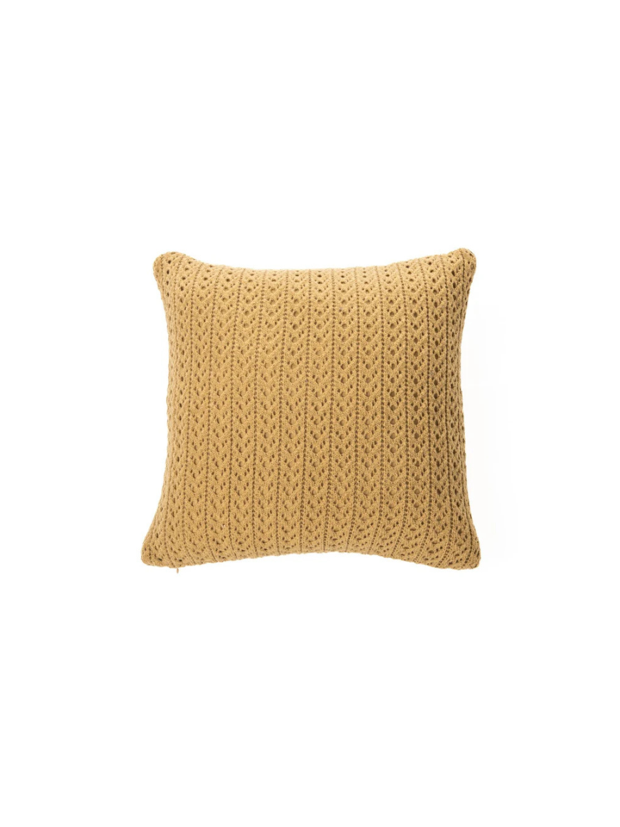 Coussin en tricot Naja tan