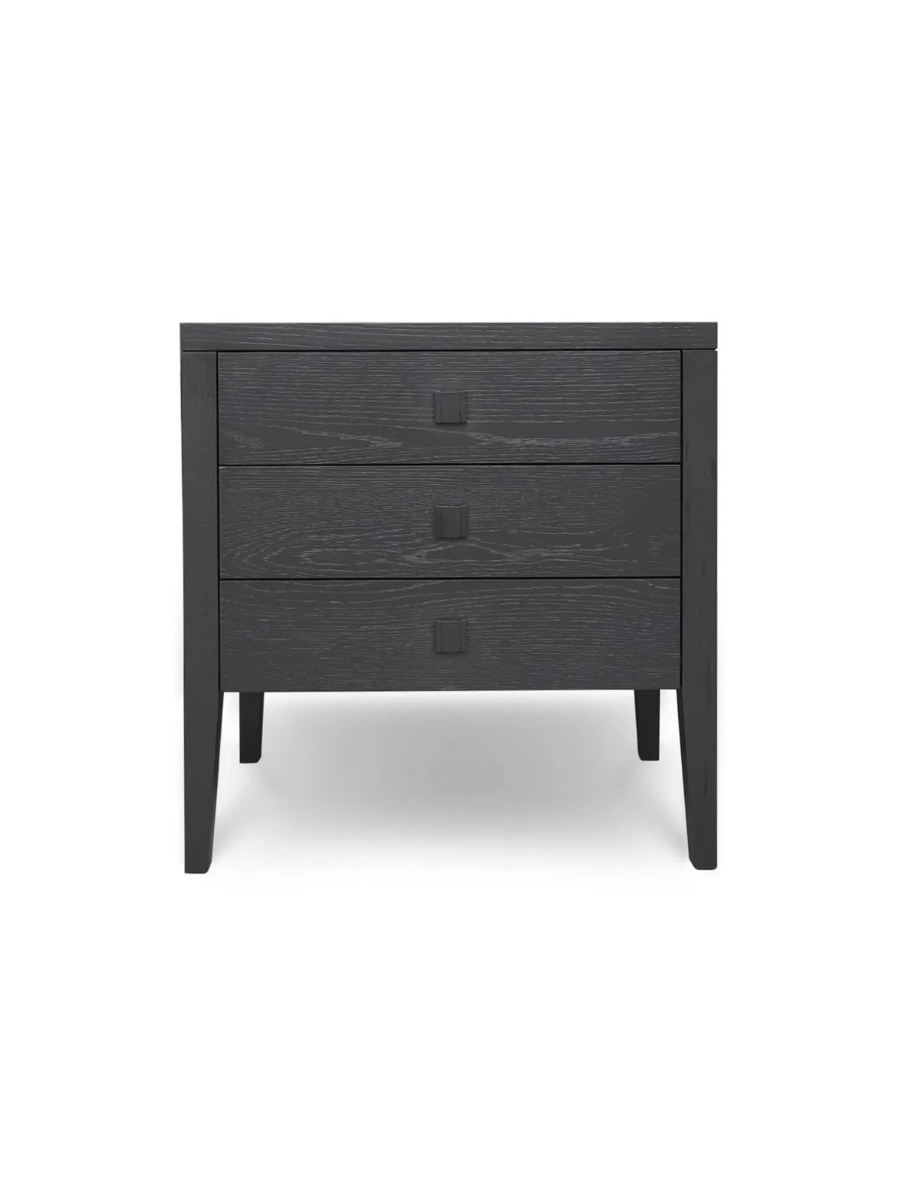 Hara 3-Drawer Side Table - Black