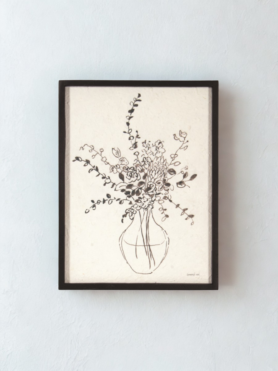 Wall Picture - Black Flower Vase