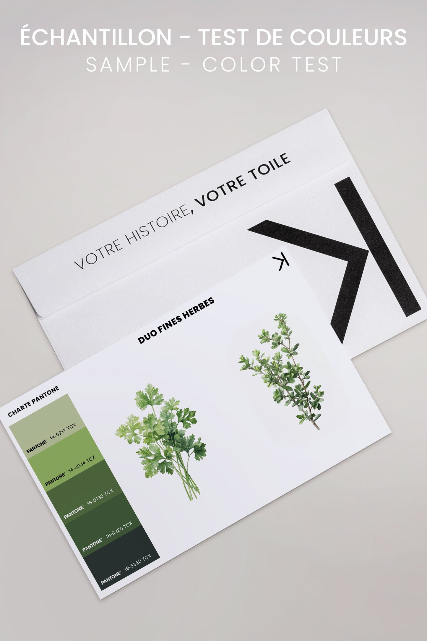 DUO FINES HERBES (2 Oeuvres sur toile étirée)