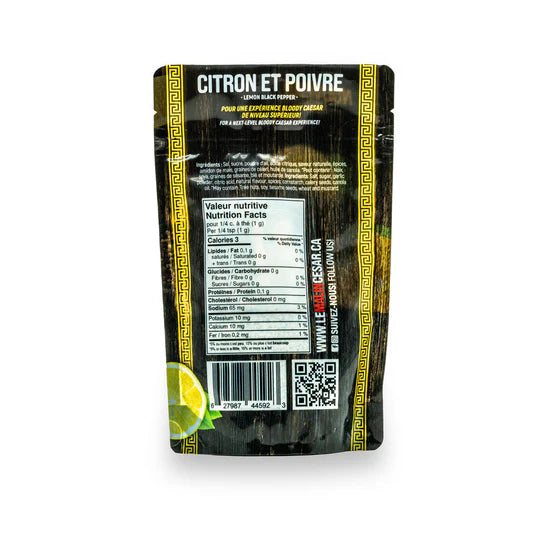 Épice à Bloody Caesar Citron et Poivre - Le Malin César
