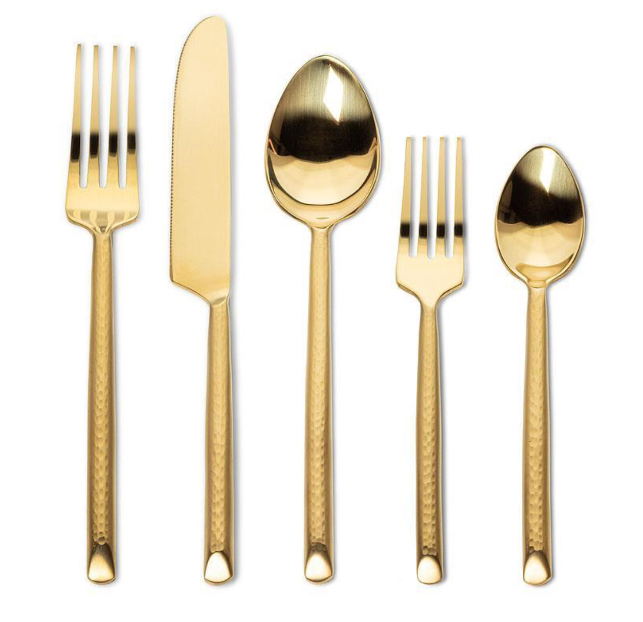 Small fork with hammered handle