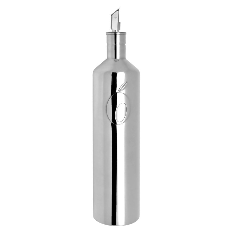 Olive Oil Cruet - Silver Steel