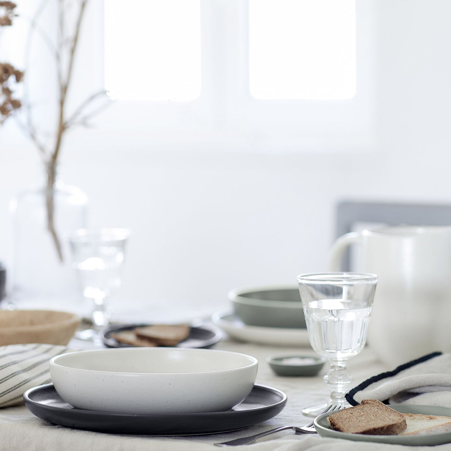 Assiette à Dîner - Pacifica Charcoal