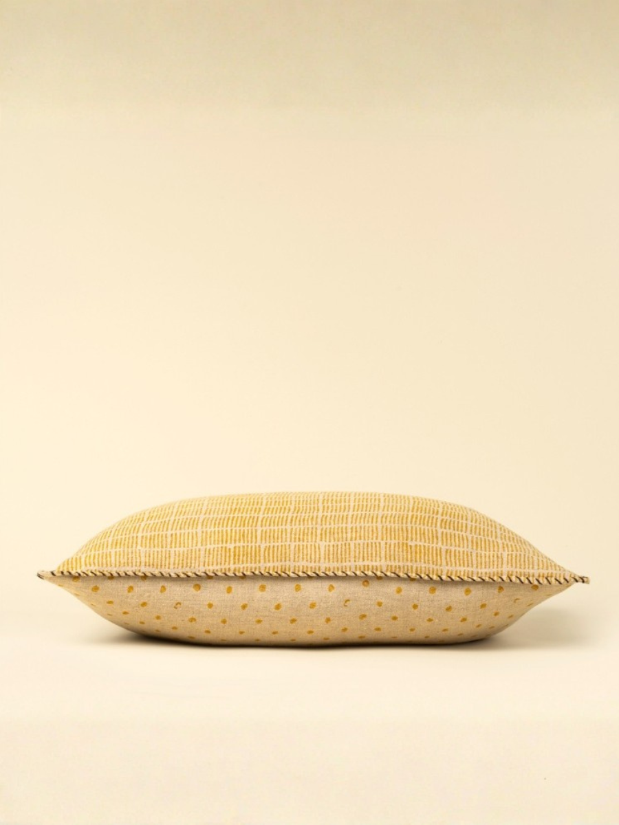 Coussin Dash & Dot - Jaune