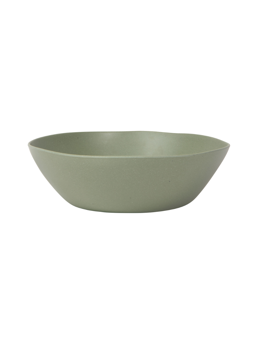Fresco Melamine Serving Bowl – Moss