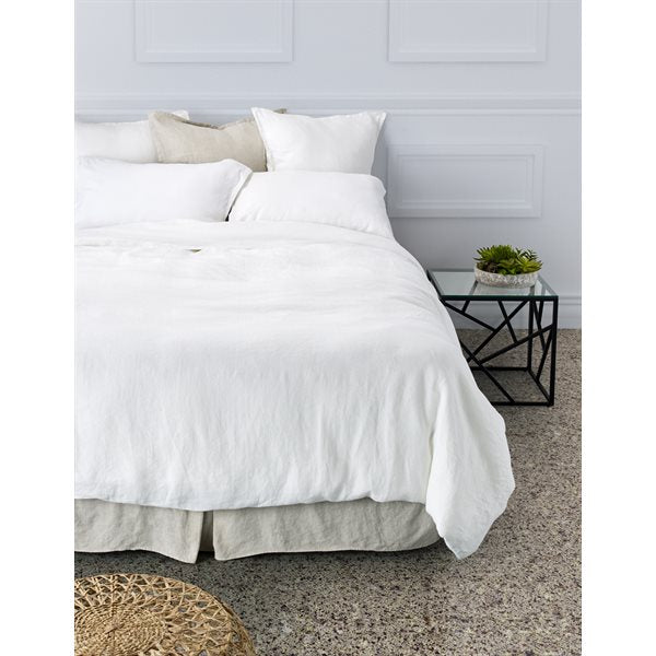 Linen - White duvet cover