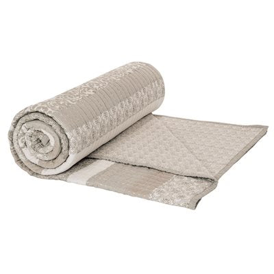 Lola - Ivory and Taupe Quilt