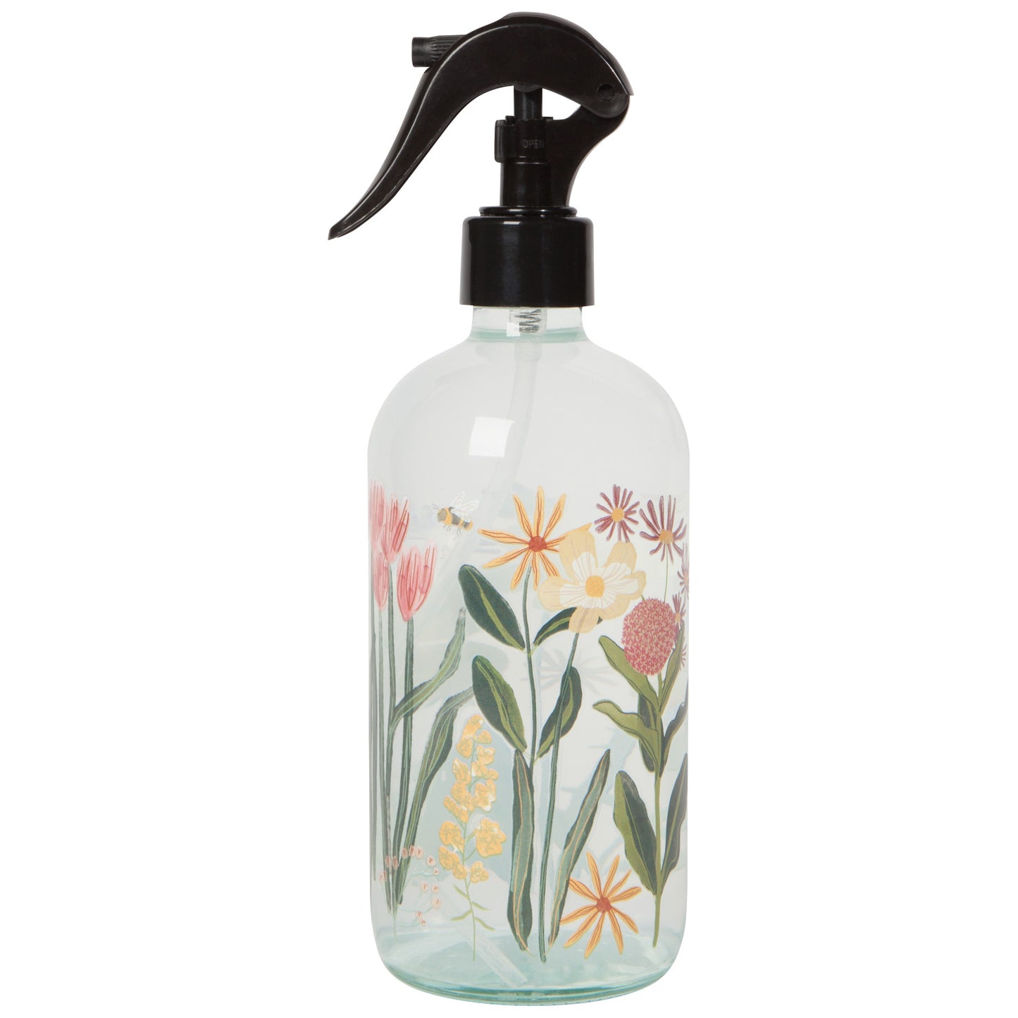 Bees Lamp Blooms Glass Spray Bottle