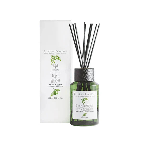 Belle de Provence - Reed Diffuser - Olive & Cucumber