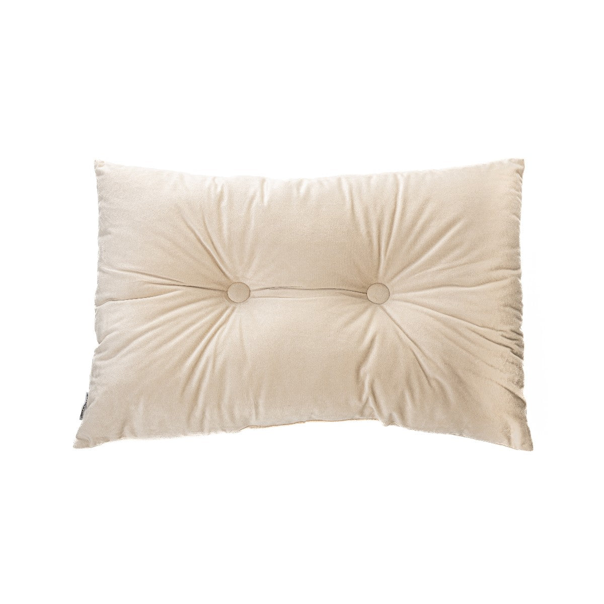 Riad - Coussin rectangulaire en velours crème