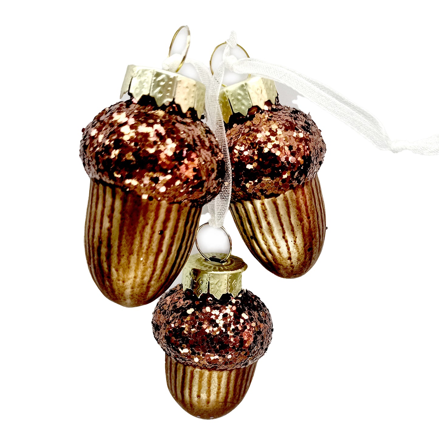 Glass ornament – Brown tassel