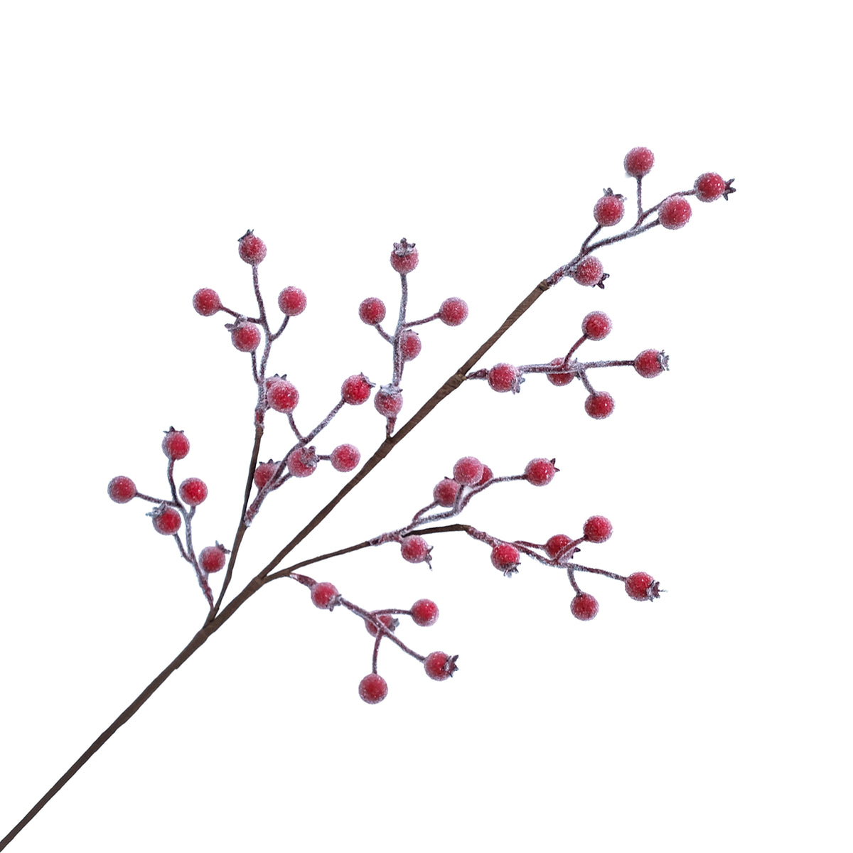 Branche SPRAY BERRY 30″ ROUGE AVEC TEXTURE GLACÉE - Christmas forever