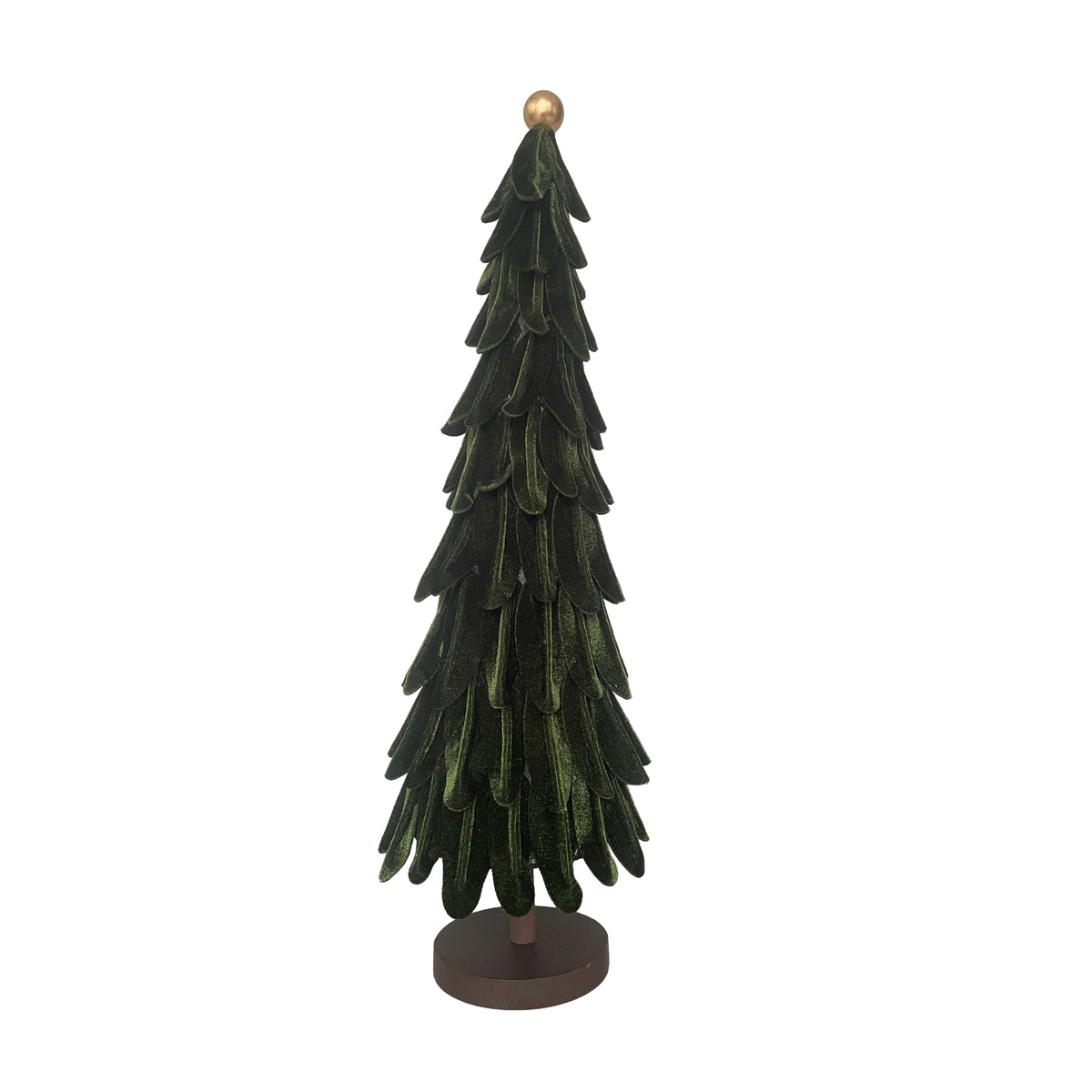 Sapin en velours vert foncé - 20 po