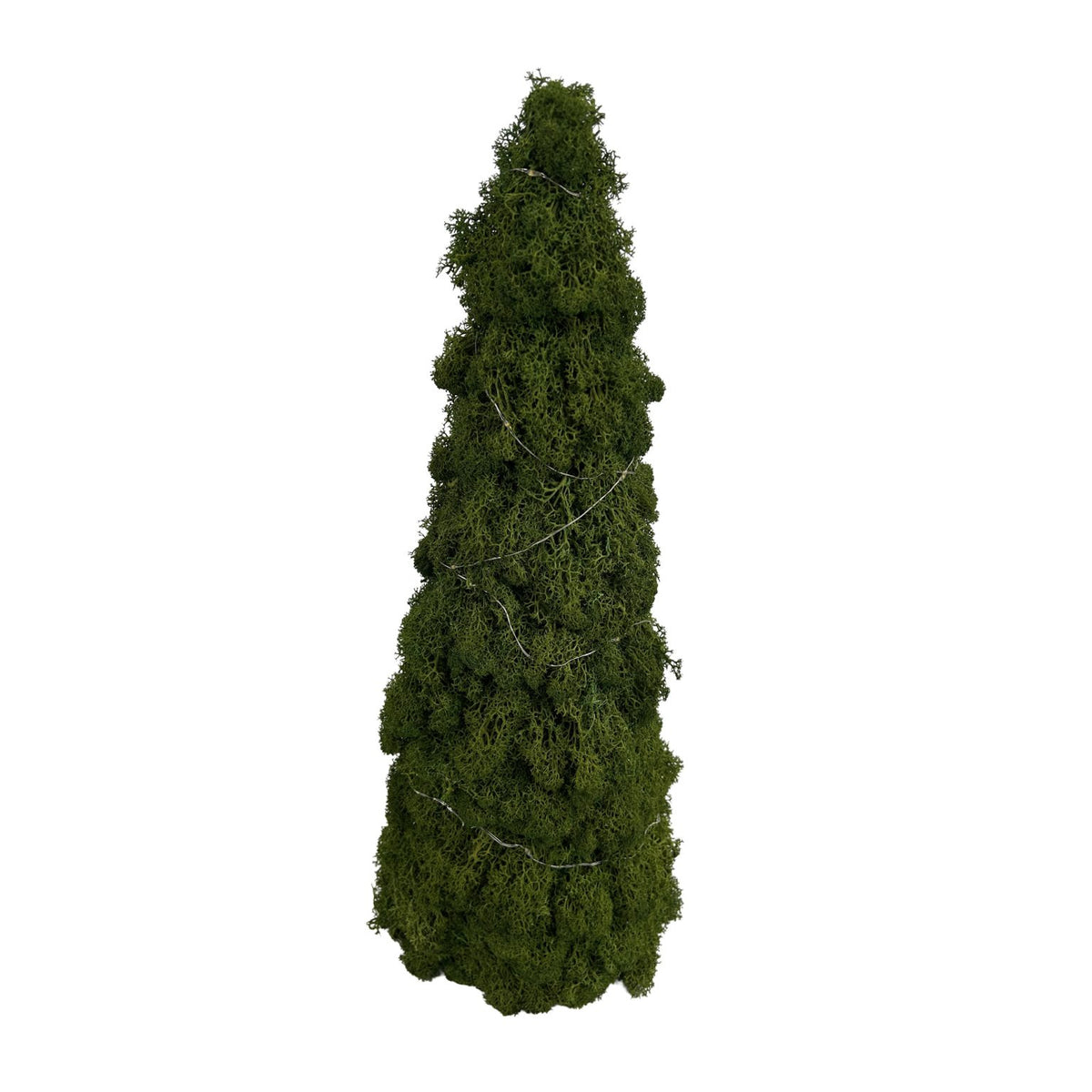 Sapin en cône de mousse vert avec micro LED - 18 po