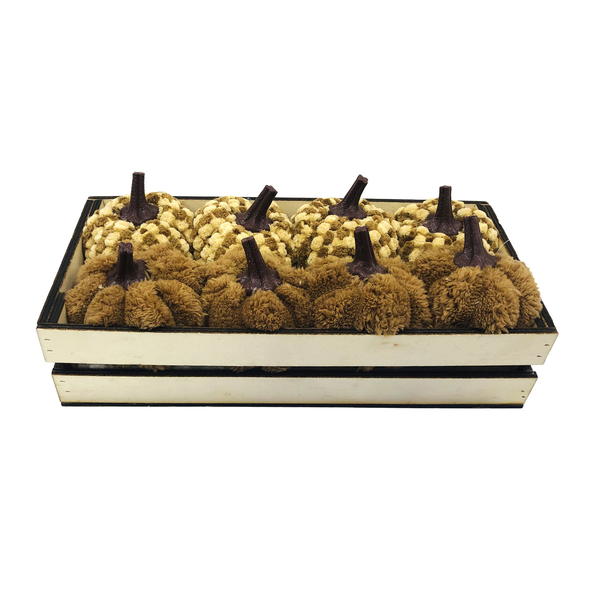 Mini citrouilles d'automne tissu bouclé