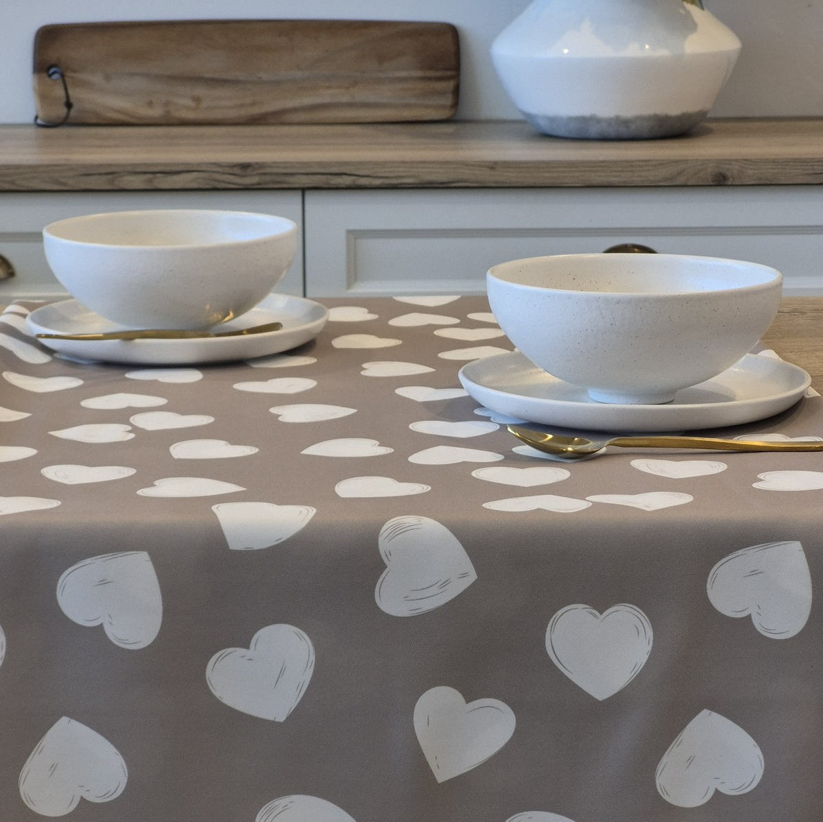 Aimée heart print tablecloth